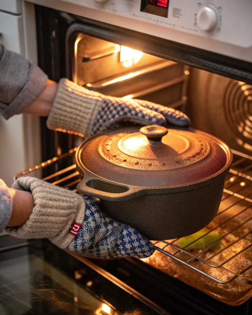 Étape 7 : Direction le four