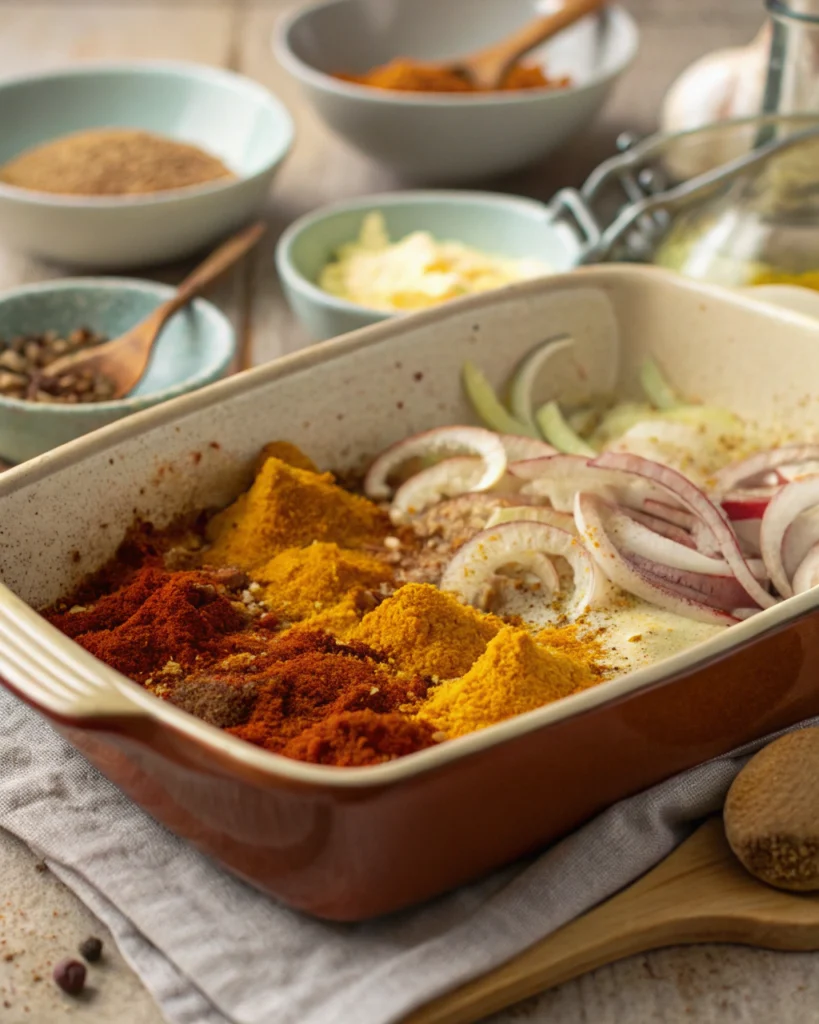 Étape 3 : Les épices (2 minutes)