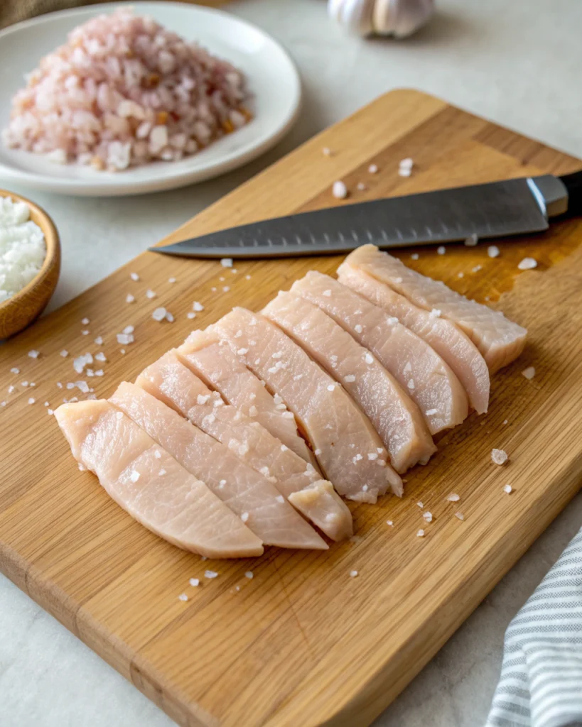 Étape 1 : Découper le poulet (4 minutes)