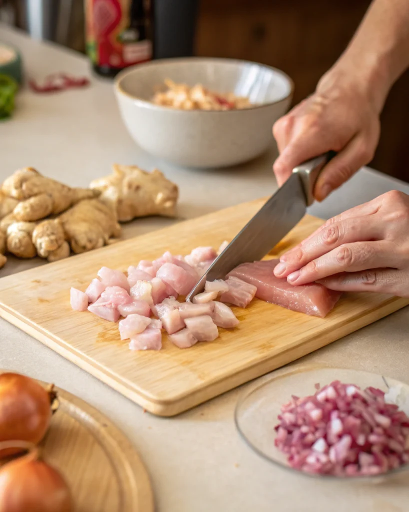 Poulet au curry rapide