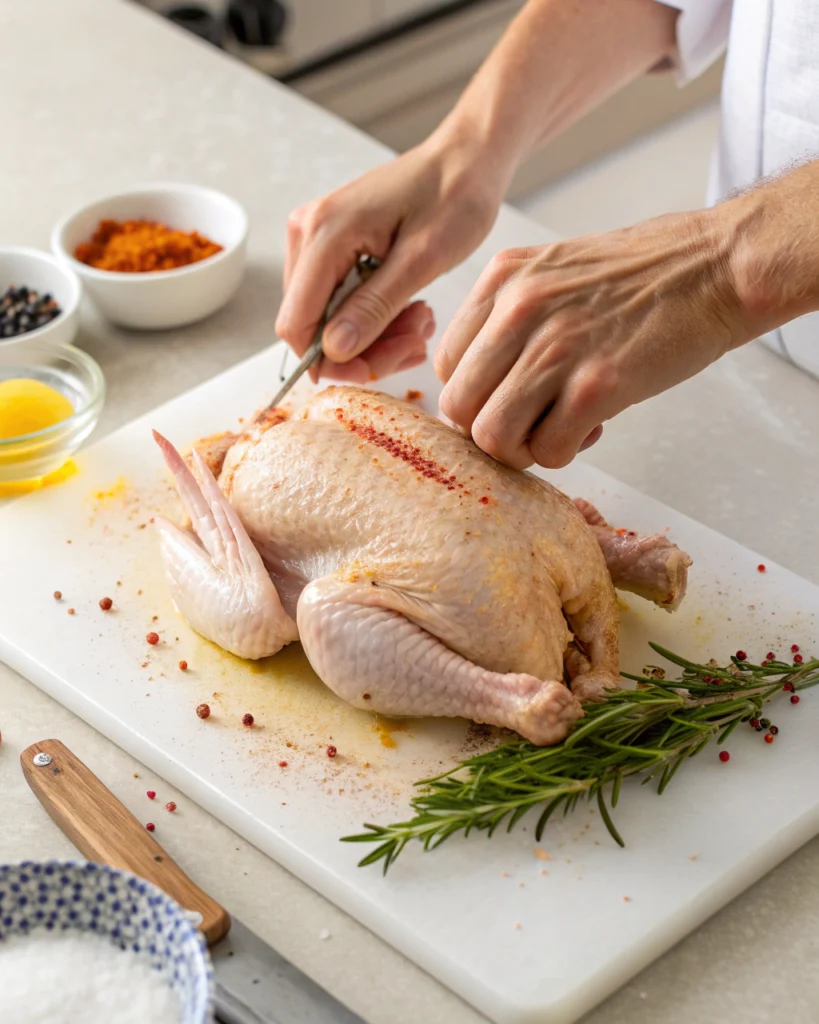 Poulet au four en cocotte