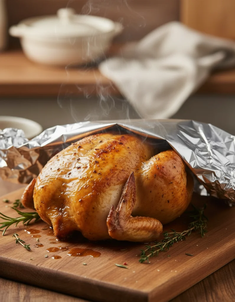 Poulet au four sans huile