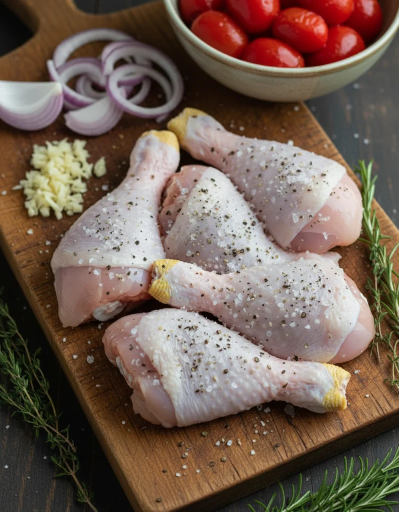 Poulet en sauce tomate