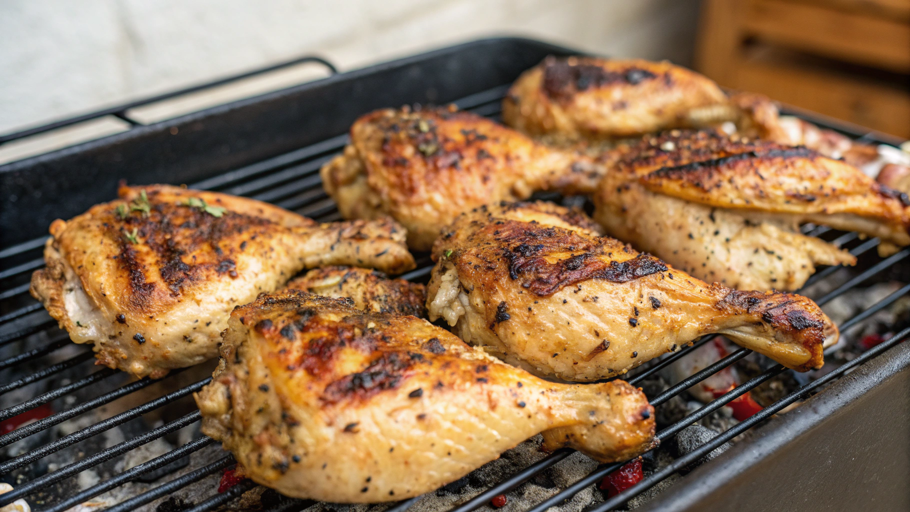 Poulet grillé au barbecue