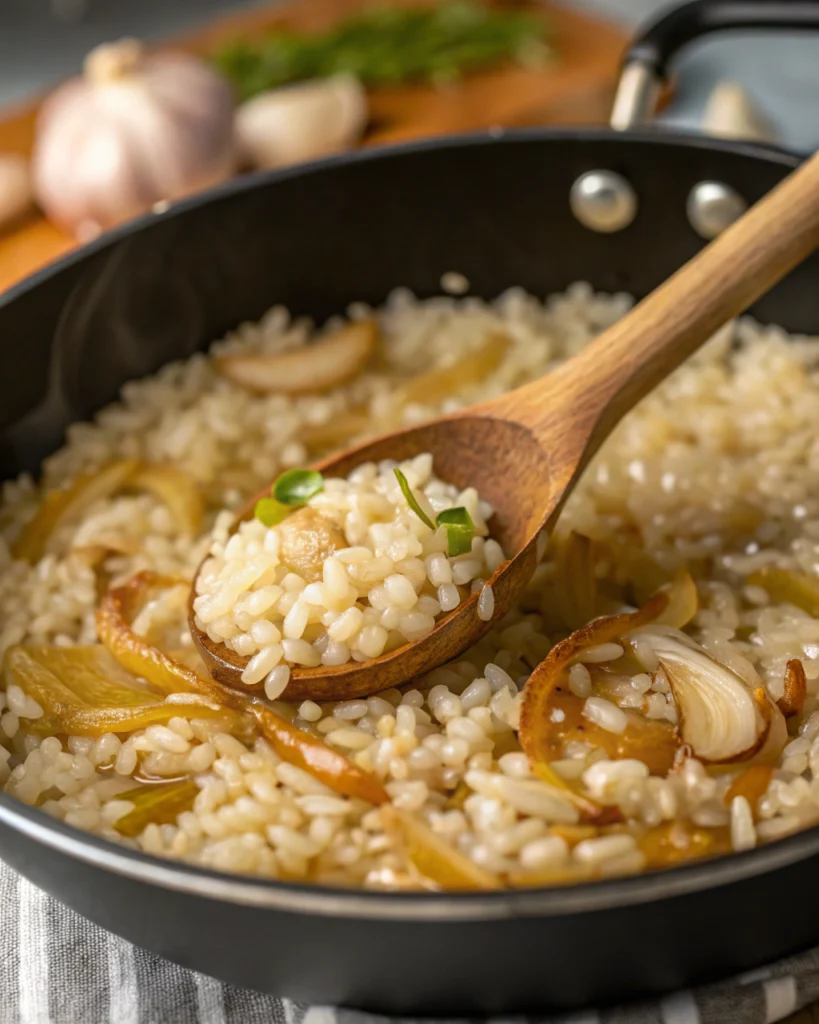 Étape 4 : Ajouter le riz (2 minutes)