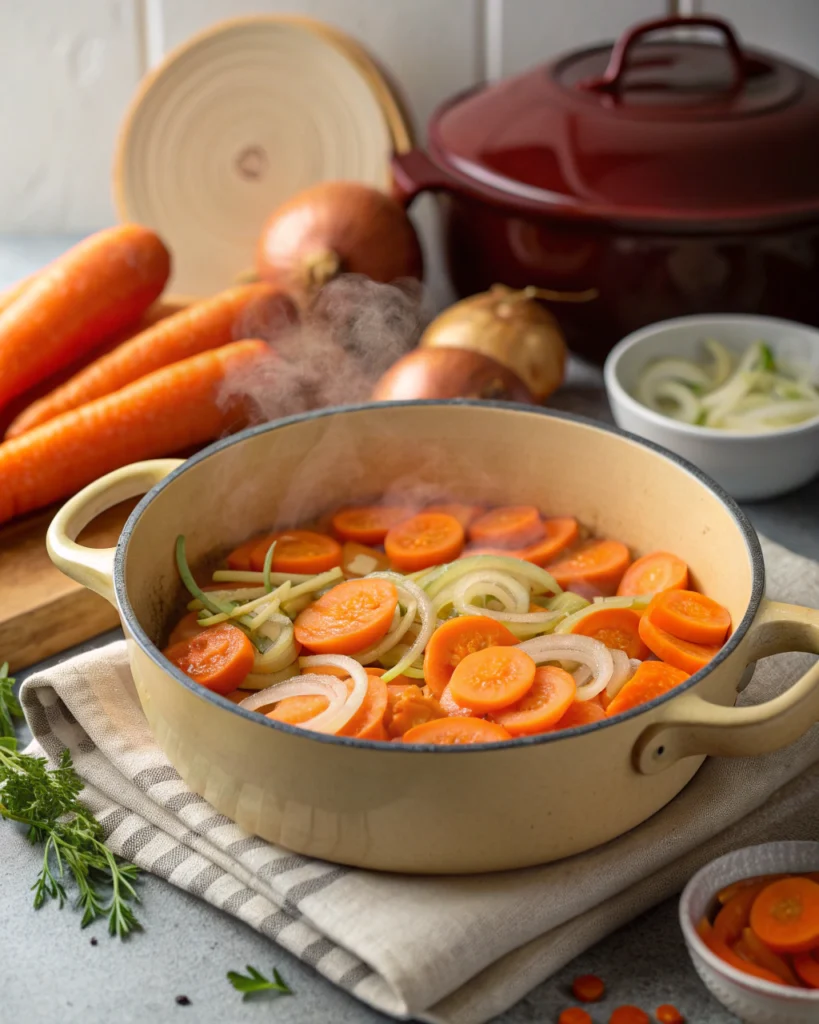 Étape 3 : Les légumes (5 minutes)