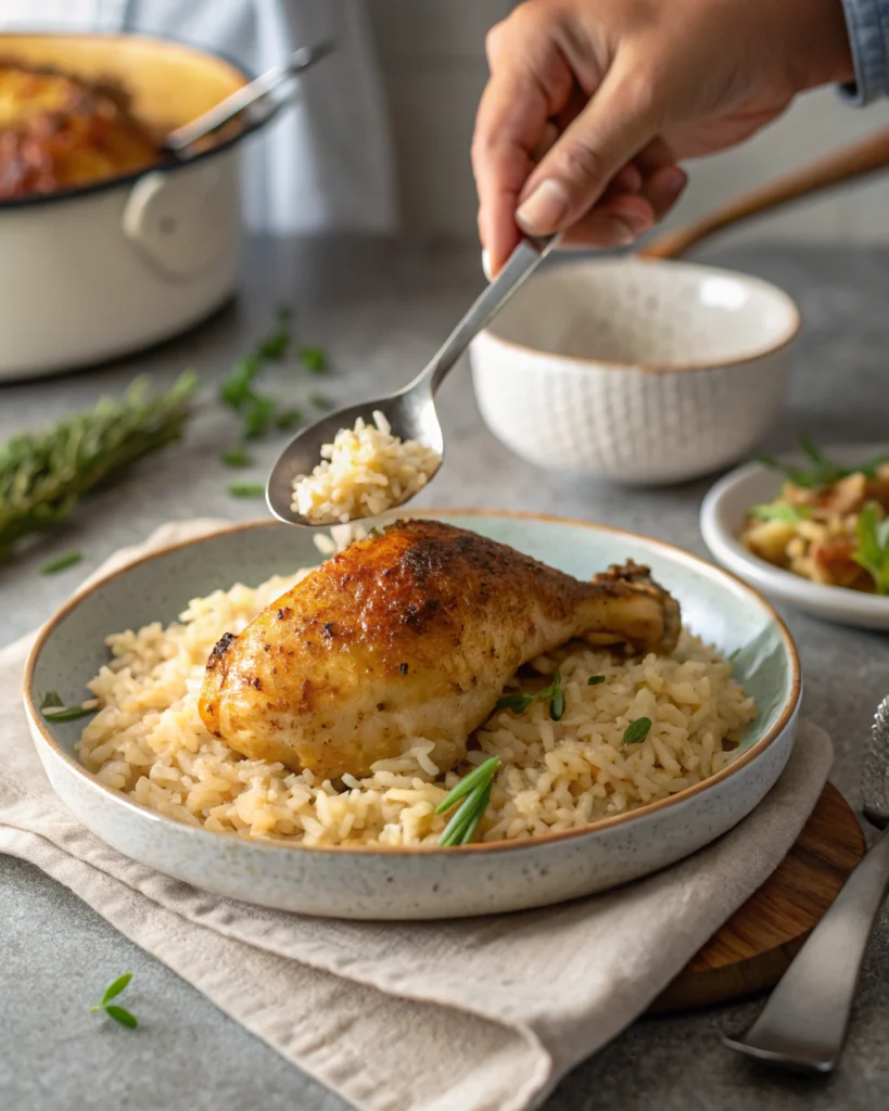 Poulet riz rapide