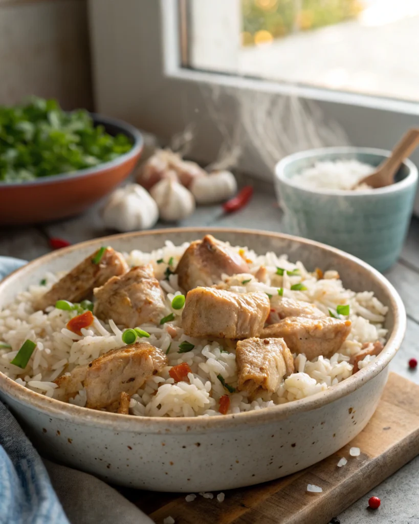 Poulet riz rapide