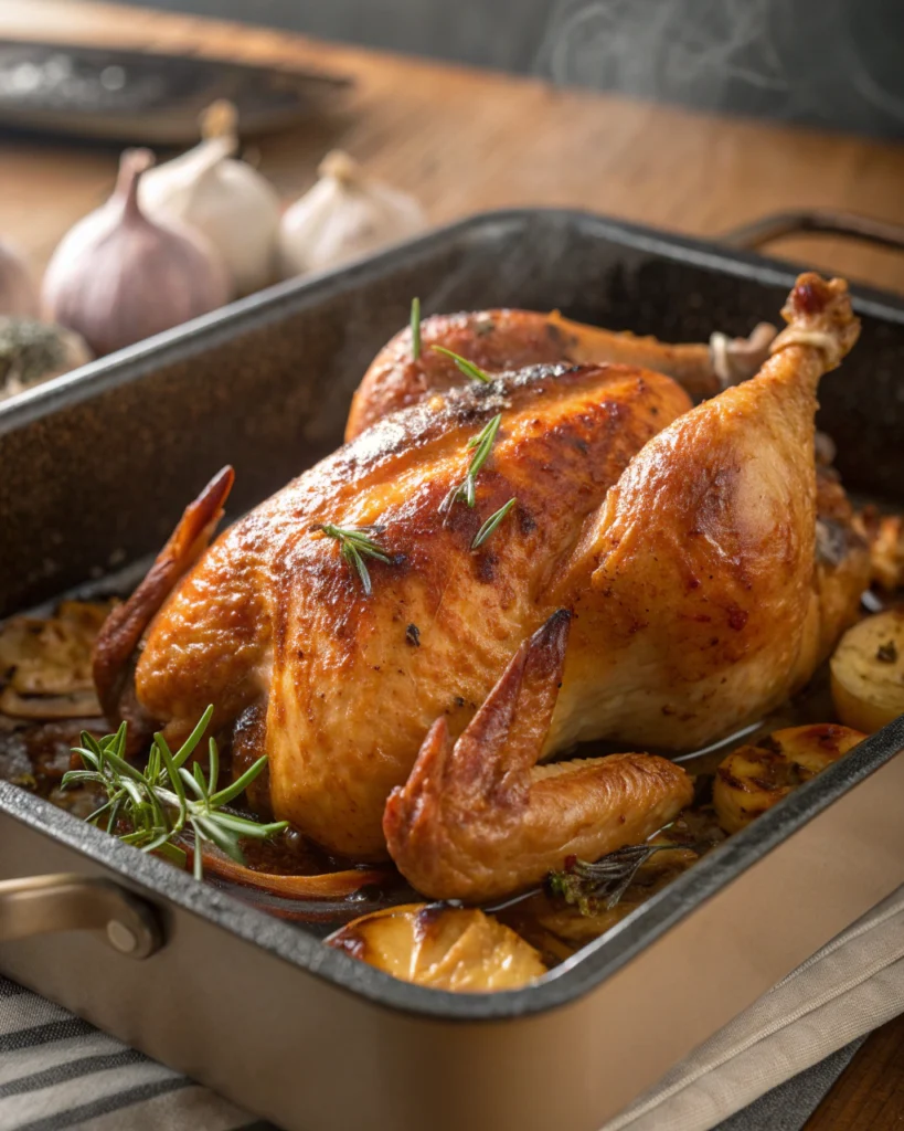 Poulet rôti au four