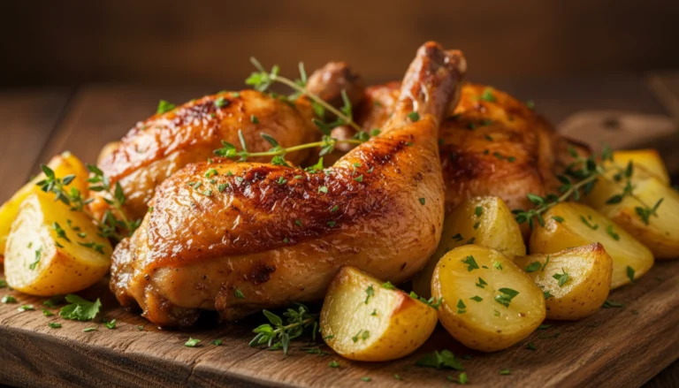 Poulet rôti croustillant