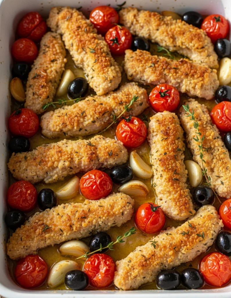 aiguillette de poulet au four