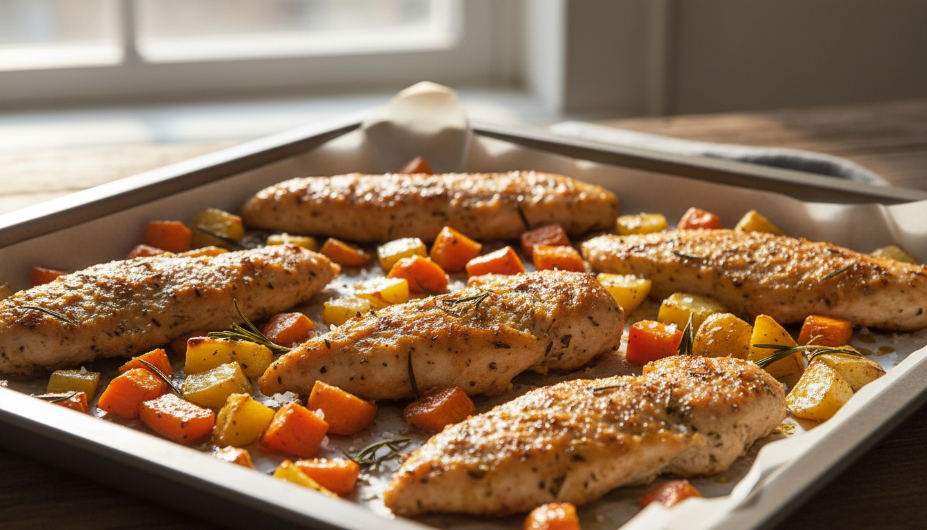 aiguillette de poulet au four