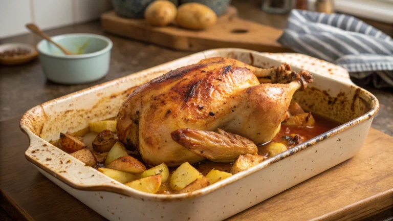 poulet au four pomme de terre