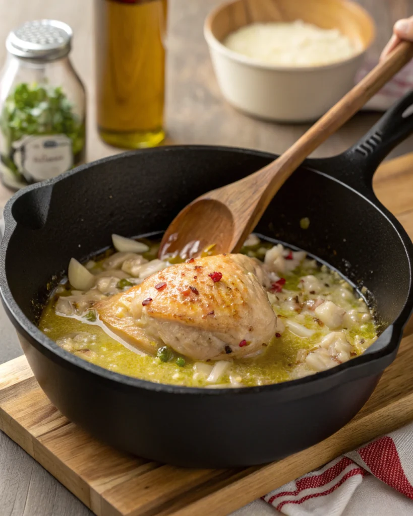 poulet aux morilles à la crème
