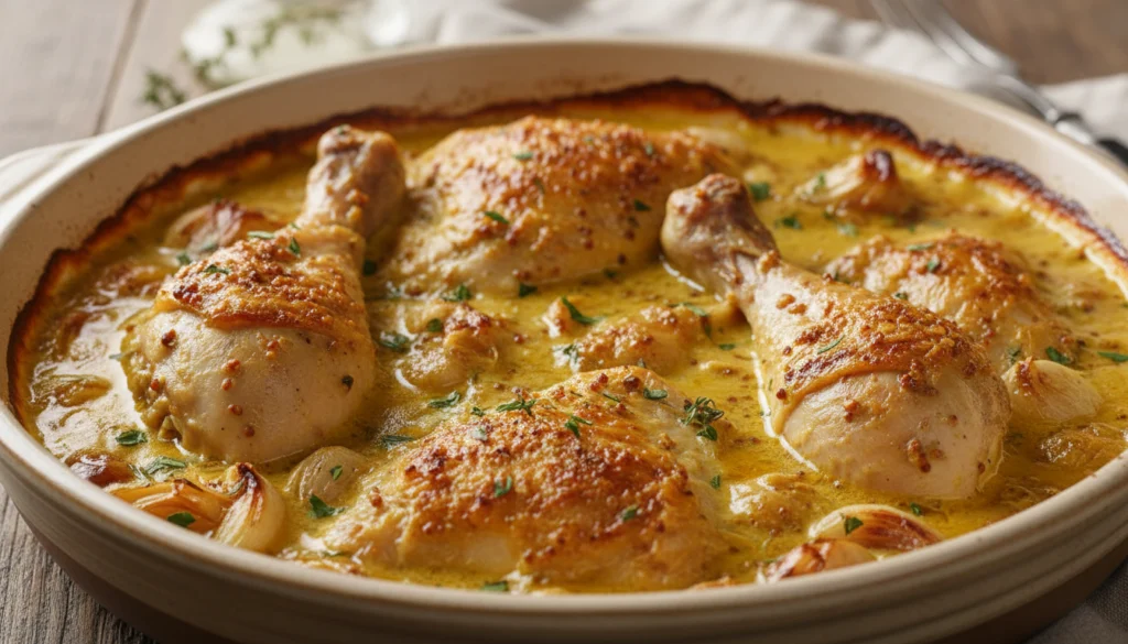 recette poulet moutarde