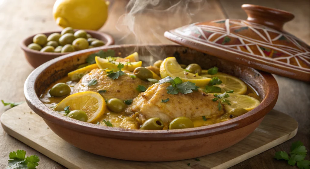 tajine poulet au citron et olives