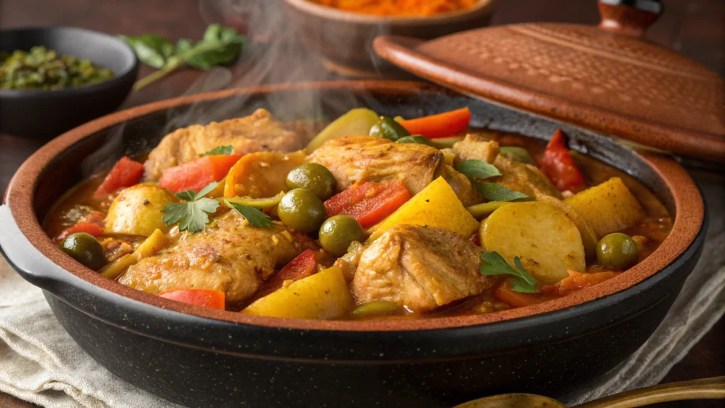 tajine poulet légumes