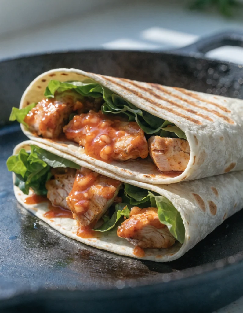 wrap recette poulet