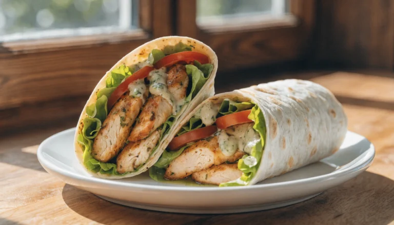wrap recette poulet