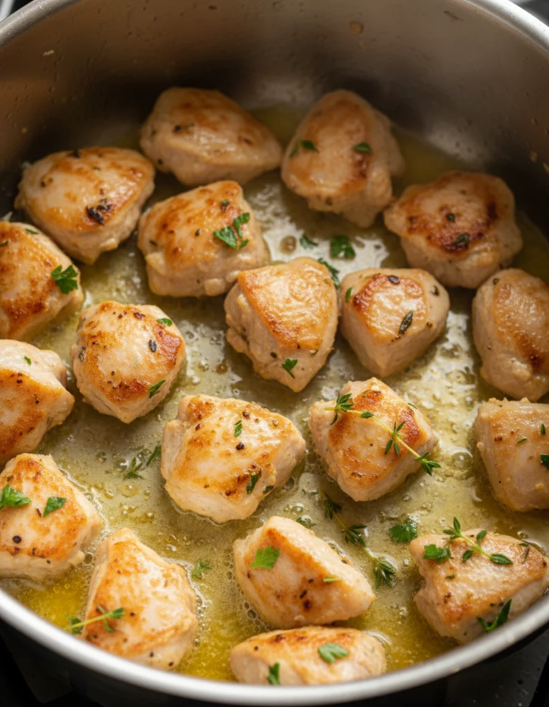 blanquette de poulet aux champignons